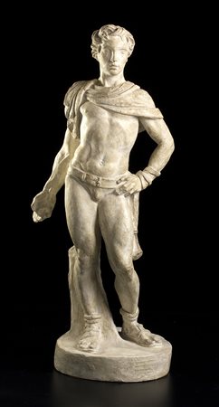 SILVIO CANEVARI David, 1930 Scultura in gesso patinato, h 68 cm Firma sulla...