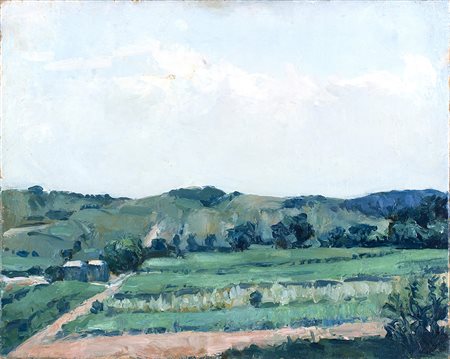 ALBERTO ZIVERI Paesaggio, 1966 Olio su tela, 38 x 48 cm Firma e data in basso...