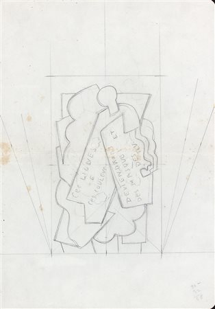 GINO SEVERINI Studio per Fleures et Masques, Tav. X, 1929-1930 circa Matita...