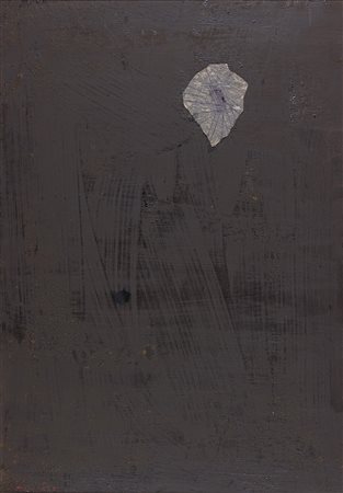 GIULIO TURCATO Senza titolo, 1962 Tecnica mista su tela, 100 x 70 cm Firma in...