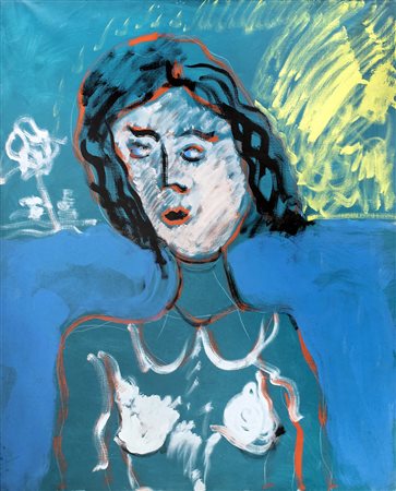 TANO FESTA Senza titolo, 1983-84 Acrilico su tela, 100 x 80 cm Firma al...