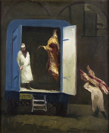 ALBERTO ZIVERI Les Halles, Paris, 1972 Olio su tela, 55 x 45 cm Firma e date...