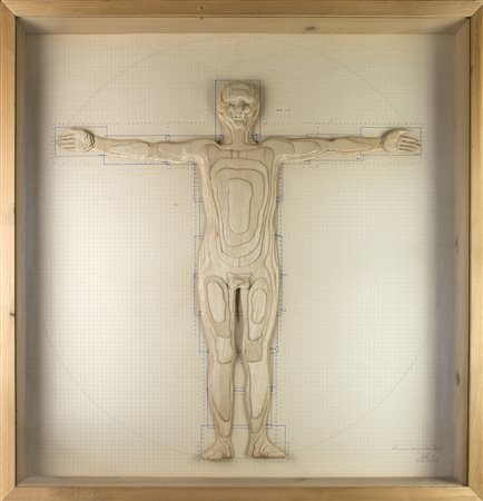 MARIO CEROLI Uomo, 1973 Collage di cartoni, prova d’autore, 81 x 81 cm Firma,...