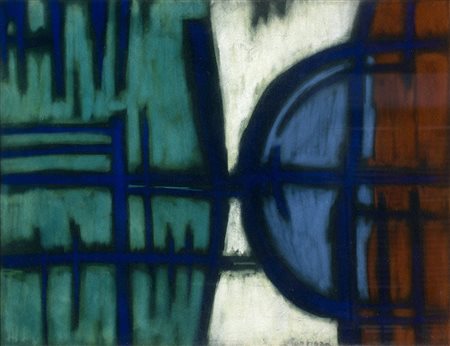 ANTONIO CORPORA Senza titolo, 1974 Pastello su carta, 48 x 63 cm Firma a...