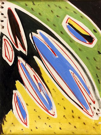 SANTE MONACHESI Onda Verde, 1962 Olio su tela, 80 x 60 cm Firma in basso al...