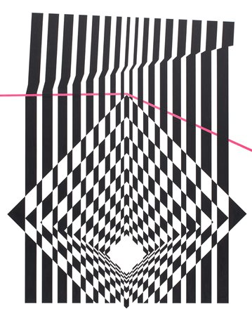 STEFANO FERRACCI Intersezioni ottico dinamiche numero 16, 2015 Acrilici su...