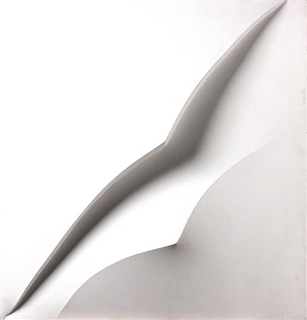 GIUSEPPE AMADIO Cragi Tela estroflessa, 75,5 x 80 cm Firma e titolo al retro:...