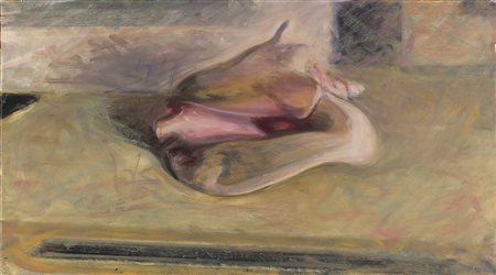 DIETER KOPP Senza titolo, 1991 Olio su tela, 35 x 63 cm Firma e data in basso...