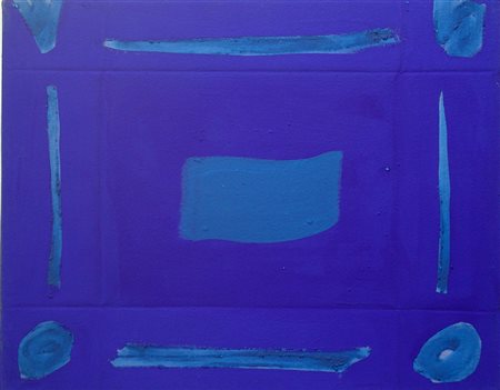 Cesare Berlingeri 1948, Cittanova (Rc) - [Italia] Finestra azzurra pigmenti e...