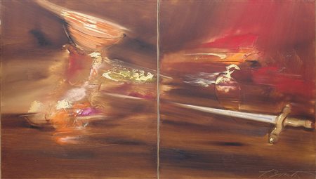 Franco Bonetti 1958, Firenze (Fi) - [Italia] Contrappunto (dittico) olio su...