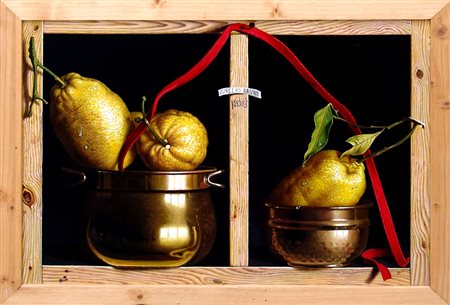 Aurelio Bruni 1955, Blera (Vt) - [Italia] Bilocale olio su tavola 35x49,5 cm...