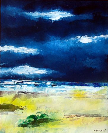 Mauro Capitani 1949, San Giovanni Valdarno (Ar) - [Italia] Adriatico olio su...