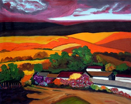 Santiago Caradeux Franulic 1955, Valparaiso - [Cile] Sunset in San Rosendo...