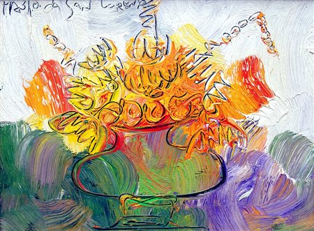 Paolo da San Lorenzo 1935, San Lorenzo in Campo (Pu) - [Italia] Fiori olio su...