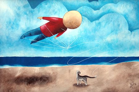 Mauro Falcioni 1978, Matelica (Mc) - [Italia] Io sono con te acrilico su tela...