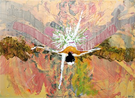 Bert Jacobs 1947, Wageningen - [Paesi Bassi] Perfect balance acrilico su...