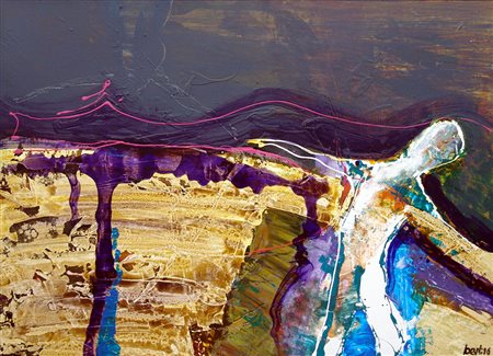 Bert Jacobs 1947, Wageningen - [Paesi Bassi] Right direction acrilico su...