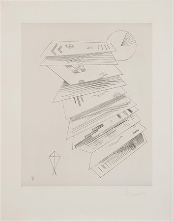Vasilij Kandinskij (Mosca 1866 - Neuilly-Sur-Seine 1944) &quot;Zweite...