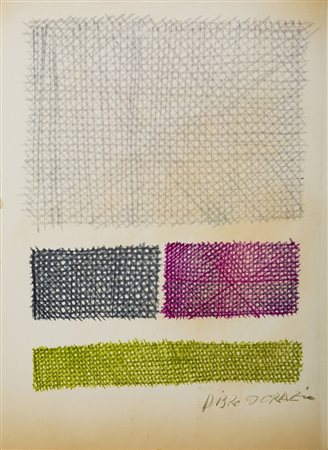 Piero Dorazio (Roma 1927 - Perugia 2005) &quot;Reticoli&quot; 1965 tecnica...