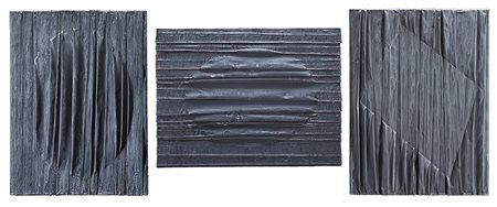 Umberto Mariani (Milano 1936) Lotto di 3 opere, 1990 piombo e acrilico su...