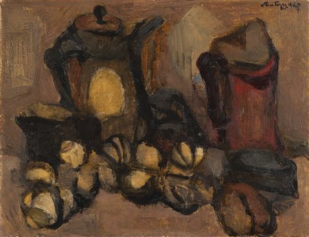Giuseppe Santomaso (Venezia 1907 - 1990) &quot;Senza titolo&quot; 1945 olio...