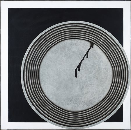 Angelo Cagnone (Carcare 1941) &quot;Perimetro di una testa&quot; 1969 olio su...