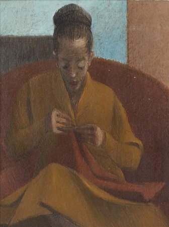 Antonio Calderara (Abbiategrasso 1903 - Vaciago 1978) &quot;Donna che...