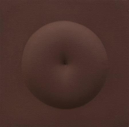 Agostino Bonalumi (Vimercate 1935 - 2013) &quot;Marrone&quot; 1966 tempera...
