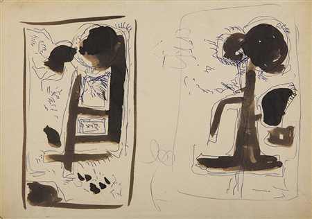 Lucio Fontana (Rosario Di Santa F&Egrave; 1899 - Comabbio 1968) &quot;Studi...