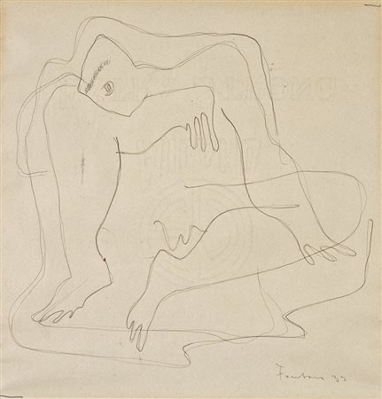 Lucio Fontana (Rosario Di Santa F&Egrave; 1899 - Comabbio 1968) &quot;Figura...