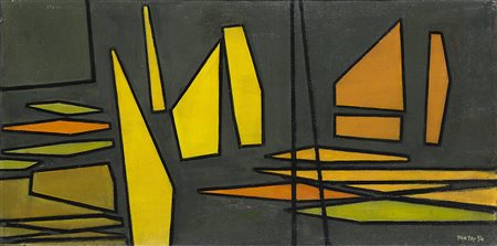 Ideo Pantaleoni (Legnano 1904 - Milano 1993) &quot;Composizione&quot; 1954...