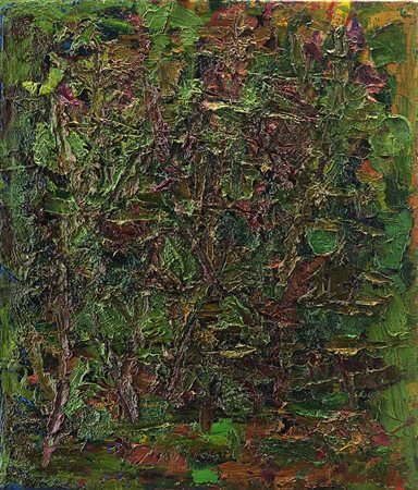 Ennio Morlotti (Lecco 1910 - Milano 1992) &quot;Vegetazione&quot; 1958 olio...