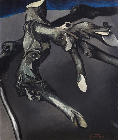 Renato Guttuso (Bagheria 1912 - Roma 1987) &quot;Piccolo tronco grigio...