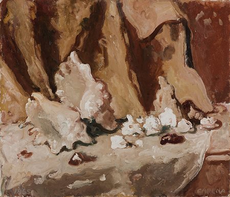 Felice Carena (Cumiana 1879 - Venezia 1966) &quot;Senza titolo&quot; olio su...