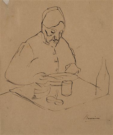 Umberto Boccioni (Reggio Calabria 1882 - Verona 1916) &quot;La signora Sacchi...