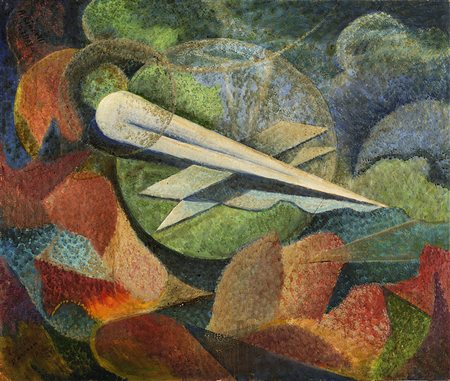 Arturo Ciacelli (Arnara 1883 - Venezia 1966) &quot;Aereopittura&quot; 1924...