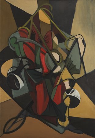 Corrado Cagli (Ancona 1910 - Roma 1976) &quot;Le spie al palo&quot; 1947 olio...