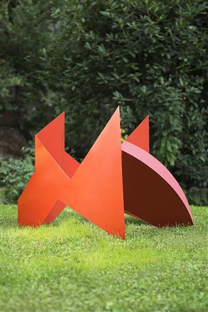 Bruno Munari (Milano 1907 - 1998) "Scultura pieghevole rossa" 1951...