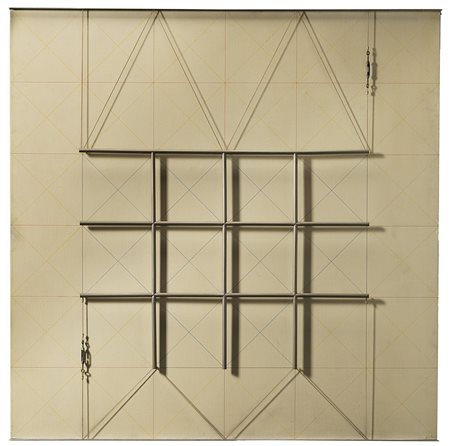 Gianfranco Pardi (Milano 1933 - 2012) "Architettura" 1975 acrilici,...