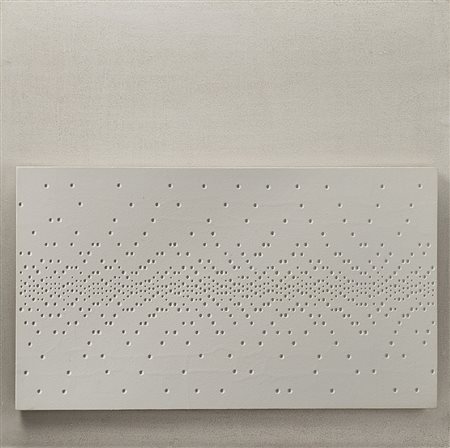 Gerhard Von Graevenitz (Schilde 1934 - Habkern 1983) "Weisse Struktur...