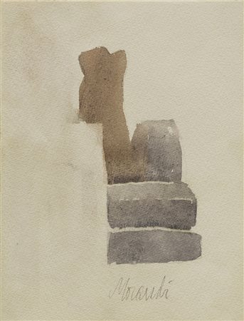 Giorgio Morandi (Bologna 1890 - 1964) "Natura morta" 1963...