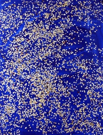 FESTA TANO (Roma 1938 - Roma 1988) "Coriandoli" 1987 Acrilico e coriandoli su...