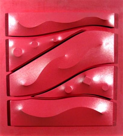 BASSANI ANDREA (MARTINENGO 1954) "Forma e colore" Tela sagomata cm. H: 54.00...