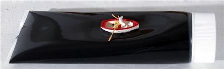 DE MOLFETTA FRANCESCO (Milano 1979) "Mar nero" 2005 Applicazione su tubetto...