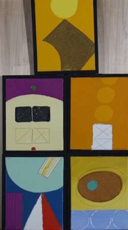 FUSI WALTER (Udine 1924) "LOTTO DI 5 OPERE" Olio su tela cm. H: 25.00 L:...