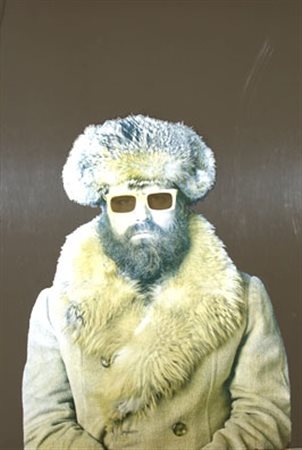 PISTOLETTO MICHELANGELO (Biella 1933) "Autoritratto" Serigrafia su acciaio...