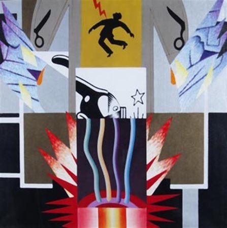 SARRI SERGIO (Torino 1938) "Studio per live" 2005 Acrilici su tela cm. H:...