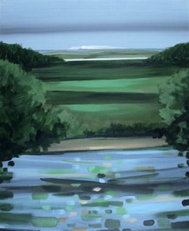 PEVARELLI CESARE (Milano 1922 - Parigi 2000) "Paesaggio" Acrilico su tela cm....