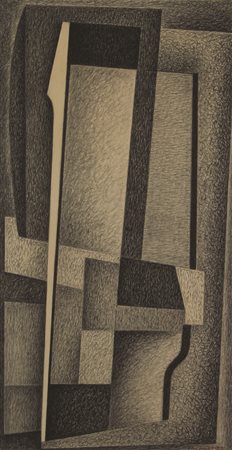 Alfonso Salardi, Senza titolo, 1959, grafite su carta, cm. 65x35, firmata e...