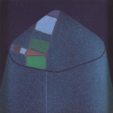 Marco Magrini, Opera A793, 1974, acrilico su tela, cm. 24x24, firmato e...